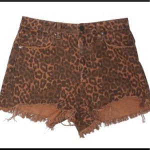 Alexander Wang sexy animal print shorts